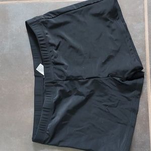 Black swim shorts
